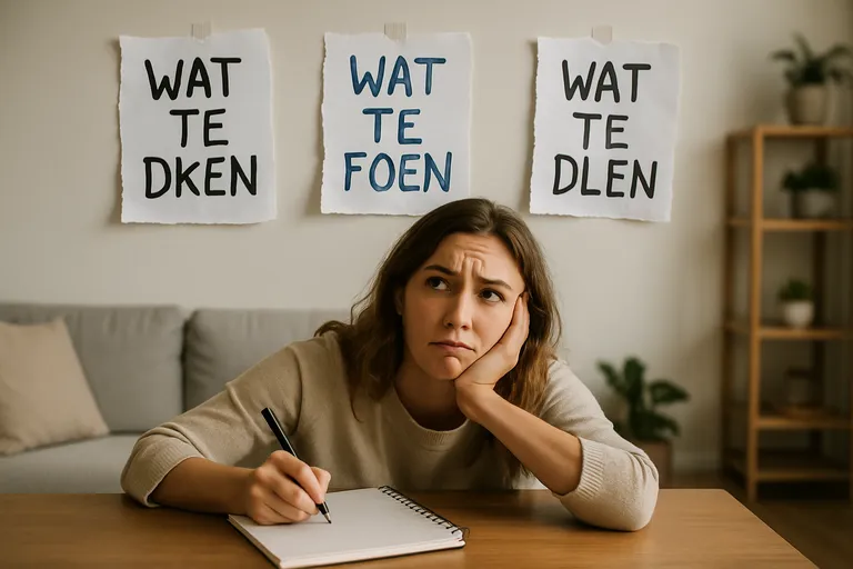 Varianten op wat tedoen en snelle oplossingen