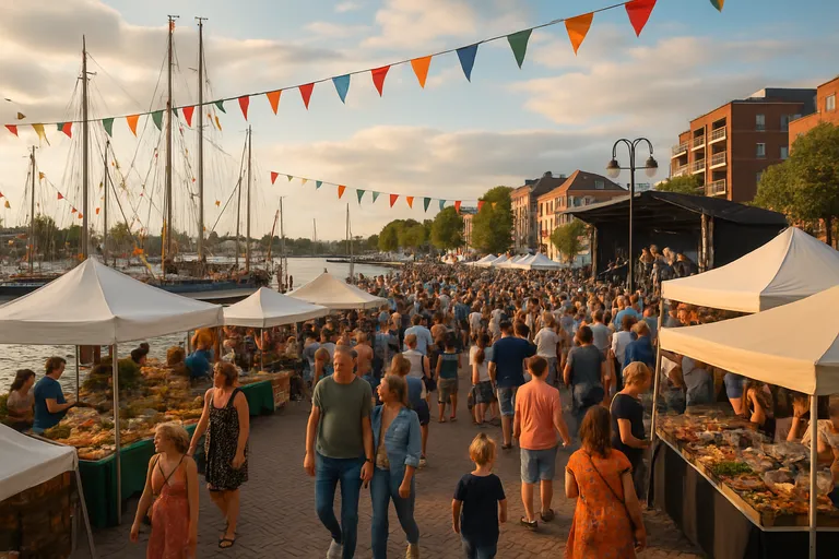 Feest aan het water in almere haven: het festival vol muziek, markt en culinaire verrassingen